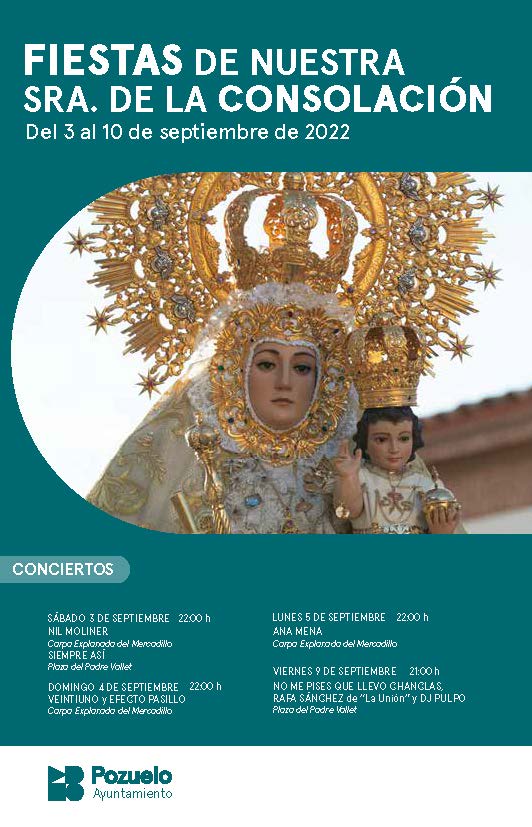 Fiestas en honor a Nuestra Señora de la Consolación 2022 Pozuelo de Alarcón